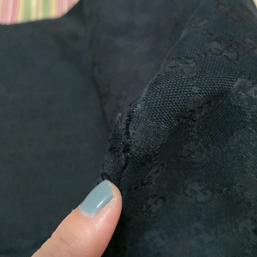 Gucci black fabric & leather trim hobo bag. OBO - Picture 12 of 12